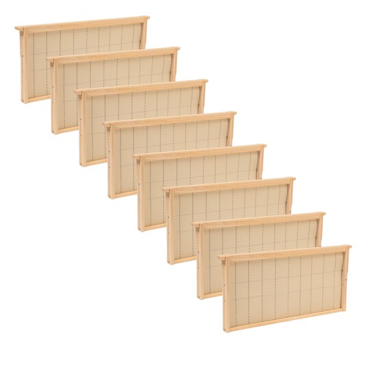 Stoney Acres Beekeeping Beehive Frame, Wired Beeswax Foundation, Deep Assembled, Honey Bee Hive, Amish Made